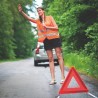 Gilet de sécurité réfléchissant haute visibilité personnalisé pas cher VISIBLE Matières : PET Couleurs : orange marquage laser u
