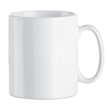 Mug personnalisé 300ml  Sublim Matières : grès Couleurs : blanc