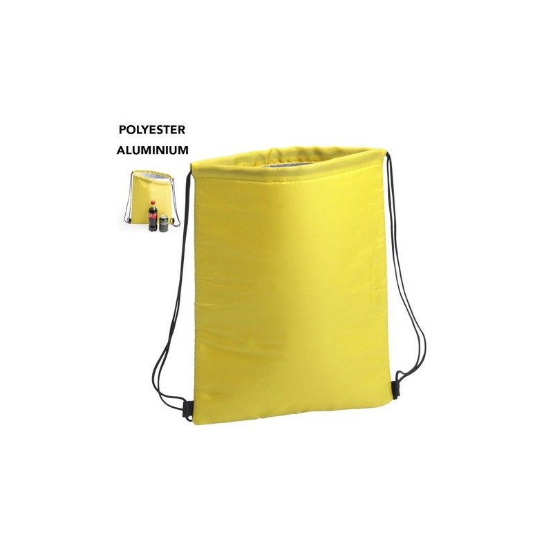 Sac à Dos Glacière Personnalisé Éco-responsable - Nipex pour Conserver vos Fraîcheurs Matières : polyester Couleurs : jaune pers