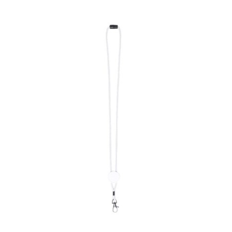 Cordon Personnalisé Publicitaire Éco-responsable - Lanyard Perux Matières : polyester Couleurs : bleu marquage couleur éclatante