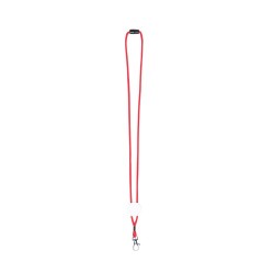 Cordon Personnalisé Publicitaire Éco-responsable - Lanyard Perux Matières : polyester Couleurs : rouge goodies publicitaire évén