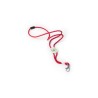 Cordon Personnalisé Publicitaire Éco-responsable - Lanyard Perux Matières : polyester Couleurs : rouge personnalisable avec votr