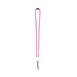 Cordon Personnalisé Publicitaire Éco-responsable - Lanyard Perux Matières : polyester Couleurs : fuchsia cadeau entreprise pas c
