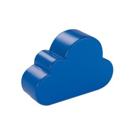 Anti-stress en forme de nuage personnalisé pas cher CLOUDY Matières : PU Couleurs : bleu impression haute définition