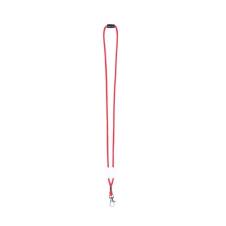 Cordon Personnalisé Publicitaire Éco-responsable - Lanyard Perux Matières : polyester Couleurs : bleu marquage couleur éclatante