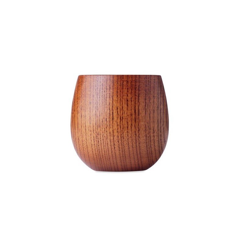 Gobelet en bois de chêne  250 ml personnalisé OVALIS Matières : bois Couleurs : bois personnalisable avec votre logo