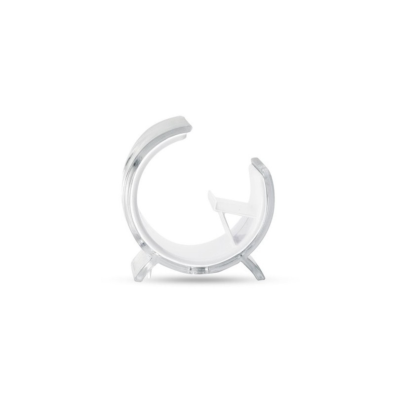 Support téléphone personnalisé pratique STANDIX pas cher Matières : polystyrène (PS) Couleurs : blanc personnalisable avec votre