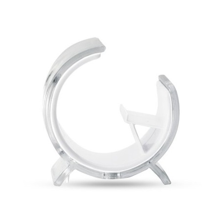 Support téléphone personnalisé pratique STANDIX pas cher Matières : polystyrène (PS) Couleurs : blanc personnalisable avec votre