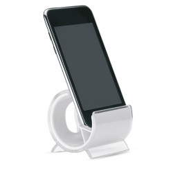 Support téléphone personnalisé pratique STANDIX pas cher Matières : polystyrène (PS) Couleurs : blanc cadeau entreprise pas cher