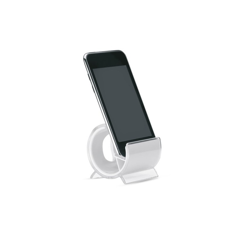 Support téléphone personnalisé pratique STANDIX pas cher Matières : polystyrène (PS) Couleurs : blanc cadeau entreprise pas cher