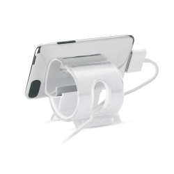 Support téléphone personnalisé pratique STANDIX pas cher Matières : polystyrène (PS) Couleurs : blanc goodies publicitaire événe