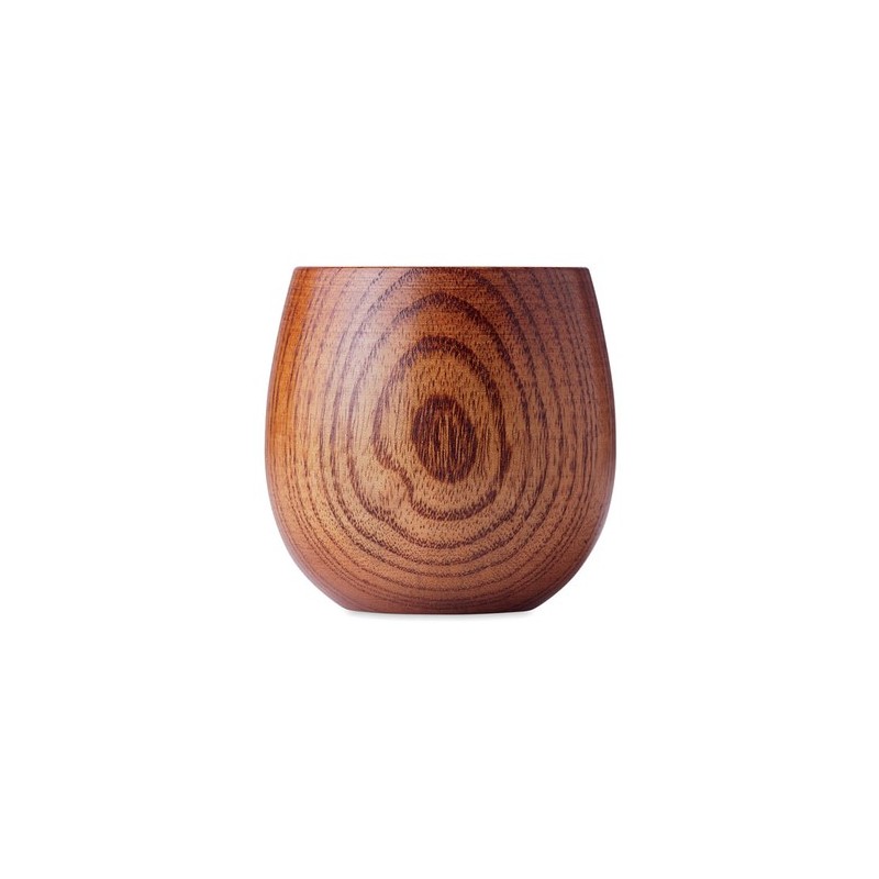 Gobelet en bois de chêne  250 ml personnalisé OVALIS Matières : bois Couleurs : bois cadeau entreprise pas cher