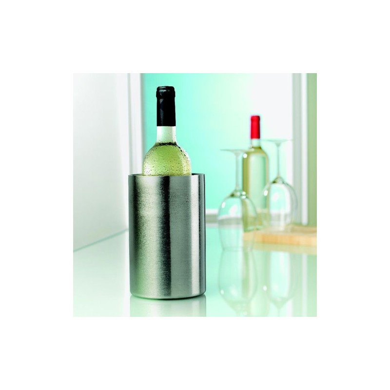 Seau à champagne en acier inoxydable personnalisé et pas cher COOLIO Matières : acier inoxydable Couleurs : argenté mat goodies 