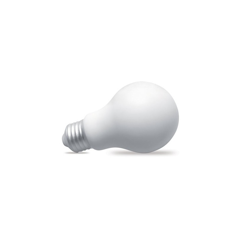 Ampoule antistress personnalisée en PU pour le bien-être LIGHT Matières : PU Couleurs : blanc personnalisable avec votre logo