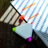 Surligneur triangulaire 3 couleurs personnalisé TRIANGULO Matières : ABS Couleurs : blanc goodies publicitaire événementiel