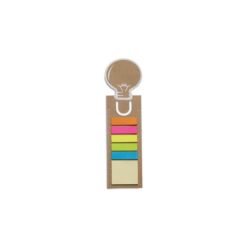 Signet réutilisable personnalisé avec stickers mémo pas cher IDEA Matières : papier Couleurs : beige