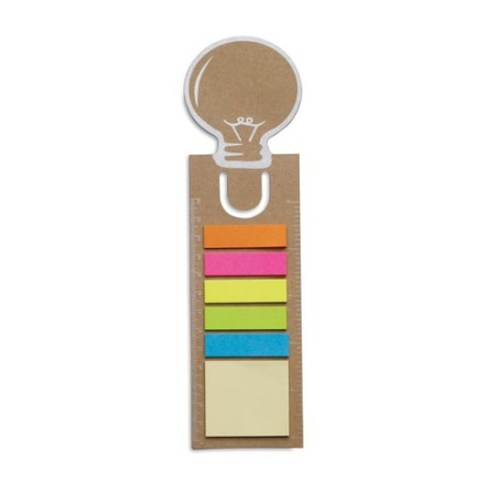 Signet réutilisable personnalisé avec stickers mémo pas cher IDEA Matières : papier Couleurs : beige
