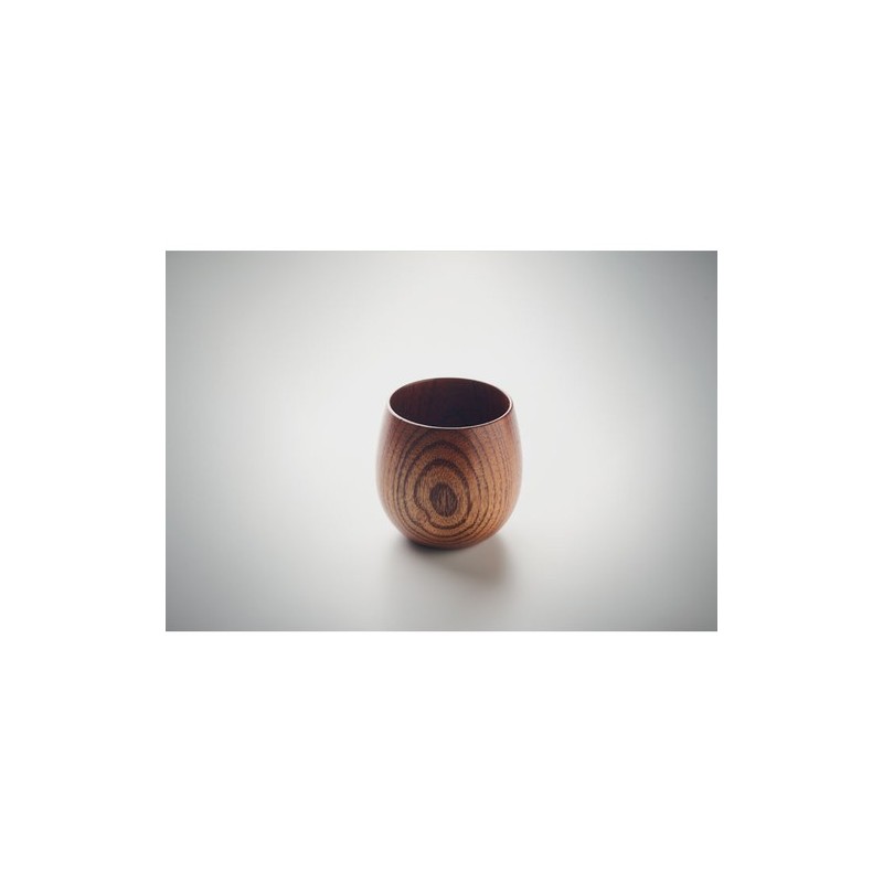 Gobelet en bois de chêne  250 ml personnalisé OVALIS Matières : bois Couleurs : bois marquage laser ultra précis