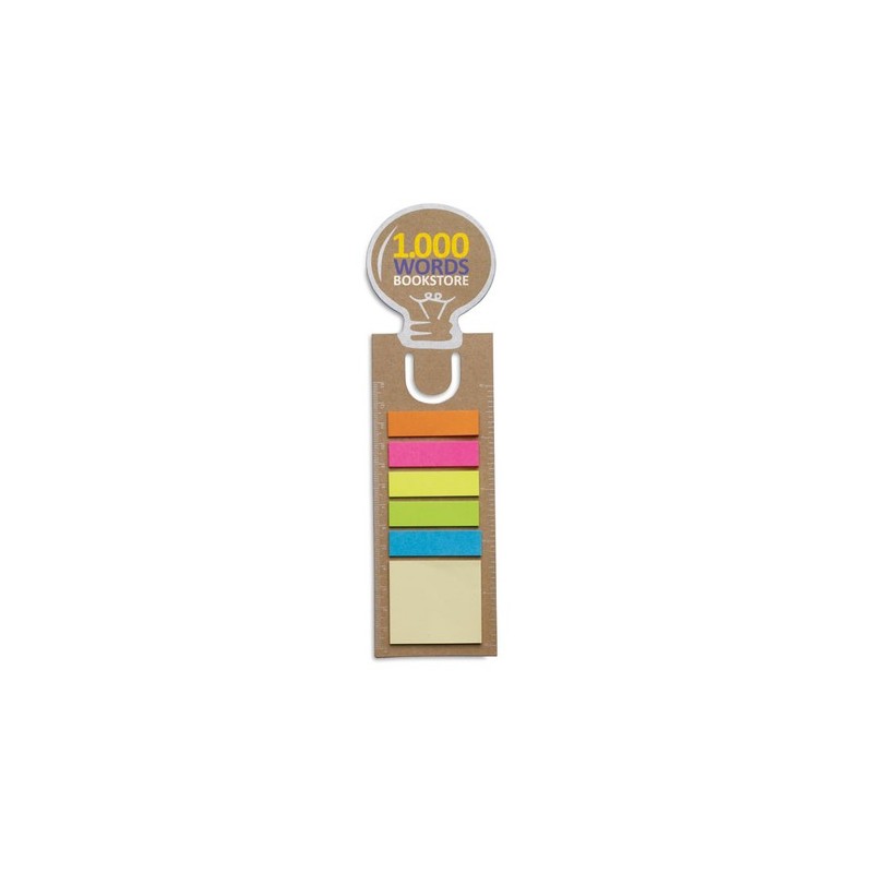 Signet réutilisable personnalisé avec stickers mémo pas cher IDEA Matières : papier Couleurs : beige impression haute définition