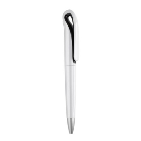 Stylo à bille personnalisé  en ABS WHITESWAN Matières : ABS Couleurs : noir