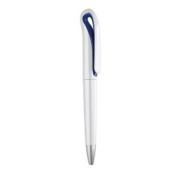 Stylo à bille personnalisé  en ABS WHITESWAN Matières : ABS Couleurs : bleu personnalisable avec votre logo