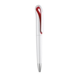Stylo à bille personnalisé  en ABS WHITESWAN Matières : ABS Couleurs : rouge cadeau entreprise pas cher