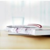 Stylo à bille personnalisé  en ABS WHITESWAN Matières : ABS Couleurs : rouge marquage laser ultra précis