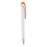 Stylo à bille personnalisé  en ABS WHITESWAN Matières : ABS Couleurs : orange goodies publicitaire événementiel