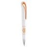 Stylo à bille personnalisé  en ABS WHITESWAN Matières : ABS Couleurs : orange livraison express 24h 48h