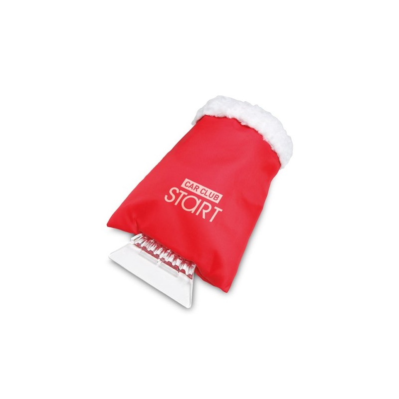 Grattoir à glace pratique et personnalisé avec gant WARMIX Matières : polypropylène (PP) Couleurs : rouge objet promotionnel éco