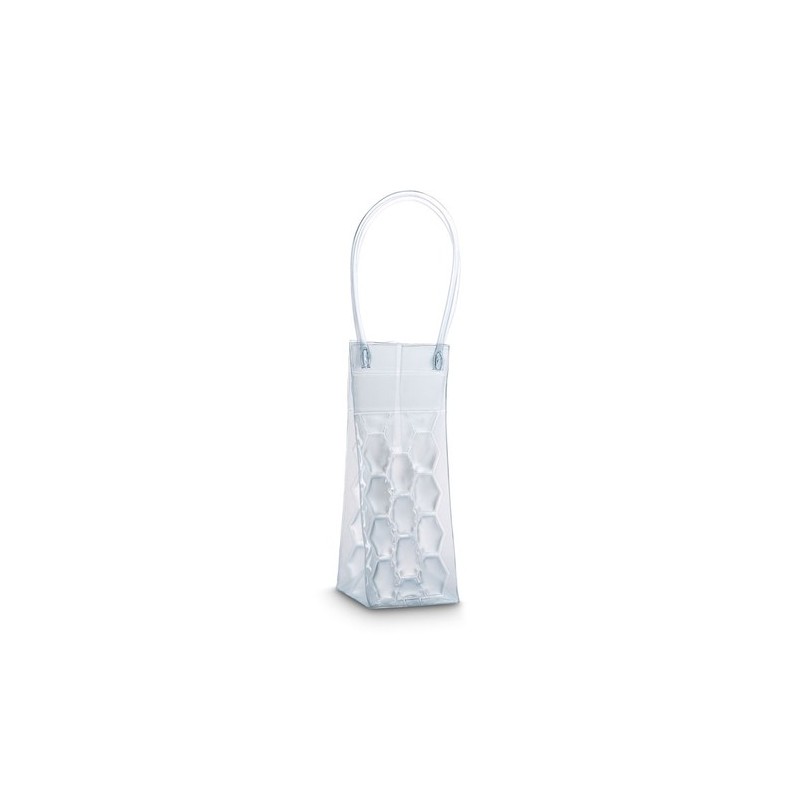 Sac réfrigérant isotherme et pratique personnalisé en PVC BACOOL Matières : PVC Couleurs : transparent personnalisable avec votr
