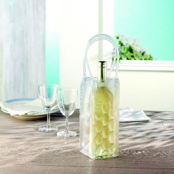 Sac réfrigérant isotherme et pratique personnalisé en PVC BACOOL Matières : PVC Couleurs : transparent impression haute définiti