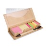 Set de bureau personnalisé  en boîte cartonnée STIBOX Matières : papier Couleurs : beige