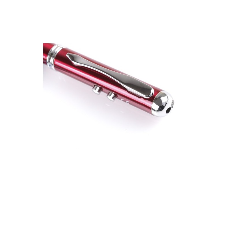 Stylo Laser Personnalisé Pointeur et Écriture Snarry Matières : métal Couleurs : rouge cadeau entreprise pas cher