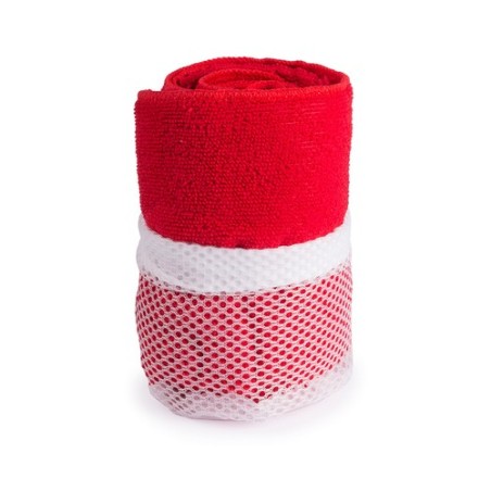 Serviette Absorbante de Sport Personnalisée Gymnasio pas cher Matières : microfibre Couleurs : rouge