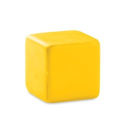 Carré antistress personnalisé SQUARAX Matières : PU Couleurs : jaune goodies publicitaire événementiel