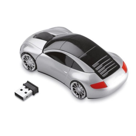 Souris optique automobile publicitaire SPEED Matières : ABS Couleurs : argenté mat personnalisable avec votre logo