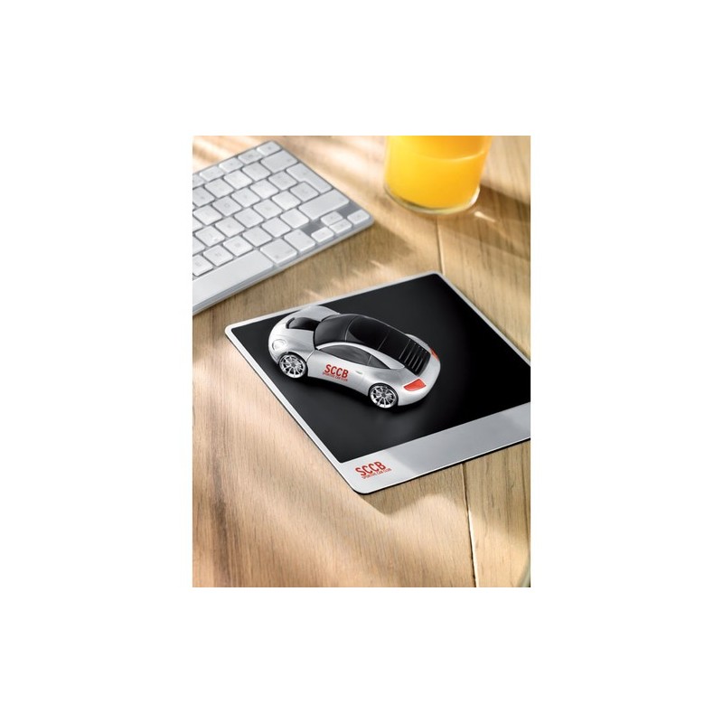 Souris optique automobile publicitaire SPEED Matières : ABS Couleurs : argenté mat cadeau entreprise pas cher