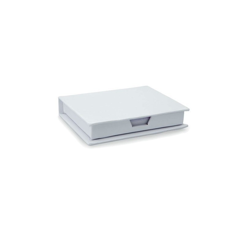 Bloc-notes personnalisable auto-collant pour bureaux - MEMOKIT Matières : papier Couleurs : blanc personnalisable avec votre log