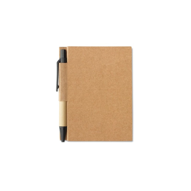 Bloc-notes  personnalisé avec mini-stylo rétractable CARTOPAD