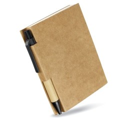 Bloc-notes  personnalisé avec mini-stylo rétractable CARTOPAD goodies publicitaire événementiel