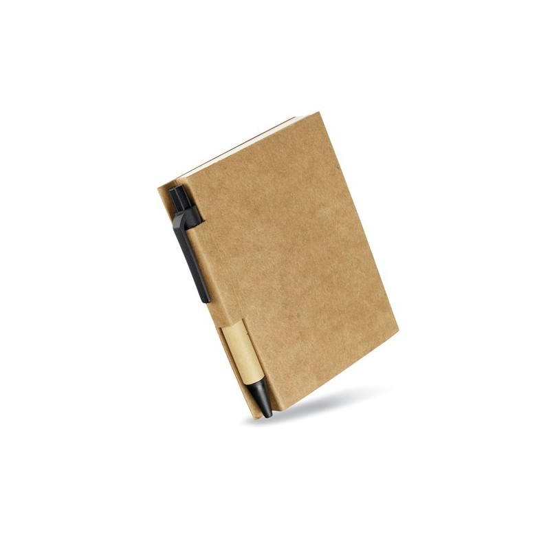 Bloc-notes  personnalisé avec mini-stylo rétractable CARTOPAD goodies publicitaire événementiel