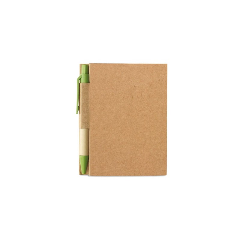 Bloc-notes  personnalisé avec mini-stylo rétractable CARTOPAD personnalisable avec votre logo