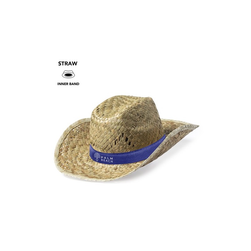 Chapeau publicitaire en paille - Bull Matières : paille