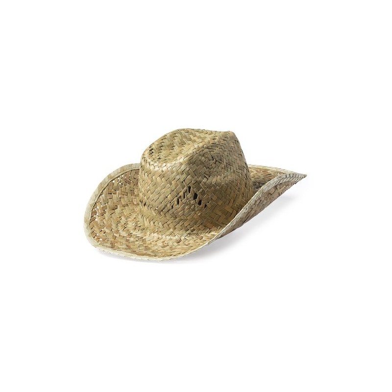 Chapeau publicitaire en paille - Bull Matières : paille personnalisable avec votre logo