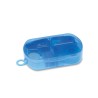 Set de papeterie en boîte plastique personnalisée BUROBOX Matières : polypropylène (PP) Couleurs : bleu transparent personnalisa