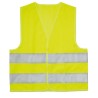 Veste haute visibilité personnalisée pour enfant MINI VISIBLE Matières : PET Couleurs : jaune