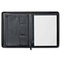 Porte-documents A4 en cuir reconstitué publicitaire CONFERENCE Matières : PU Couleurs : noir cadeau entreprise pas cher