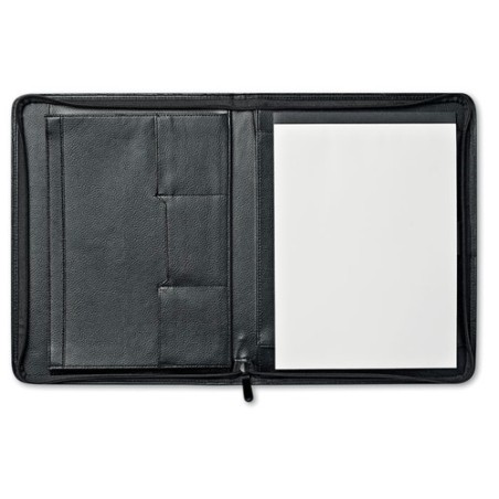 Porte-documents A4 en cuir reconstitué publicitaire CONFERENCE Matières : PU Couleurs : noir cadeau entreprise pas cher