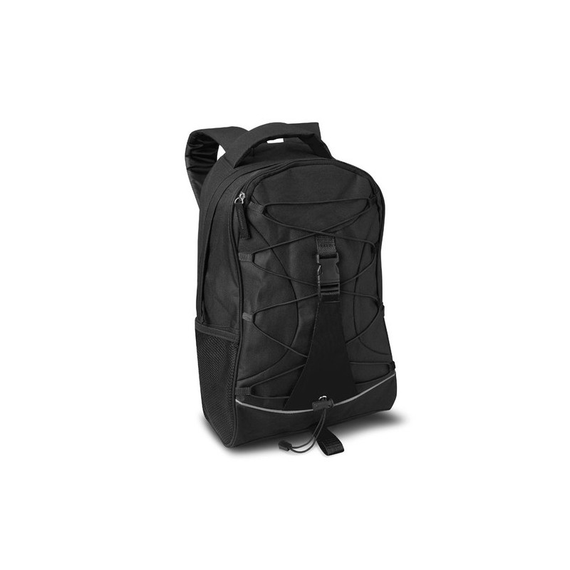 Sac à dos d'aventure personnalisé et stylé pas cher MONTE LEMA Matières : PVC Couleurs : noir